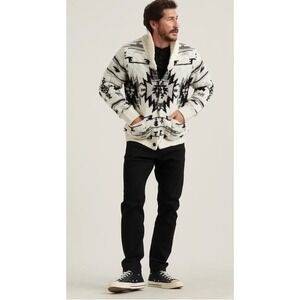 Lucky Brand Men's Hi-pile Lined Southwest Shawl Cardigan XL